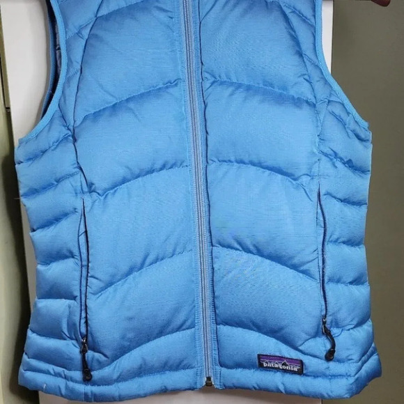 Patagonia goose down puffer quilted vest blue small - Picture 3 of 11